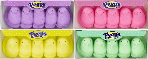 easter marshmallow chicks peeps variety pack 4ct.