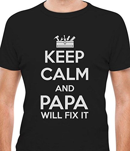 Keep Calm And PAPA Will Fix It - Funny Fathers Day Gift for Grandad, Dad T-Shirt
