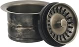 discount Whitehaus WH202-MB 3 1/2'' Brass Waste Disposer Trim / Deep Fireclay Sink