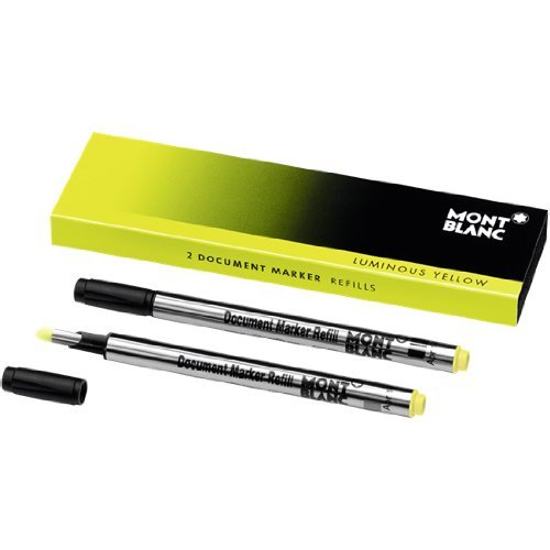 Montblanc Document Marker Refill 2 Pack (Yellow)