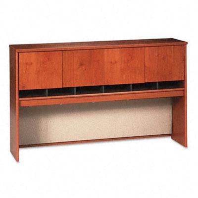 

Bush - Series C Four-Door Hutch 71-1/8W X 15-3/8D X 43-1/8H Natural Cherry "Product Category: Office Furniture/Hutches & Stack-On Storage Units"