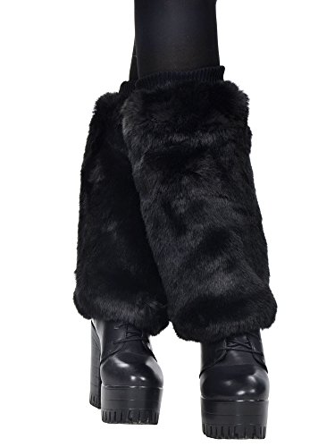Simplicity Warm Soft Cozy Fuzzy Fashion Faux Fur Leg Warmers Boots Cuffs Cover