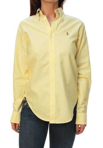 Ralph Lauren Womens Oxford Classic Fit Button Down Dress Shirt