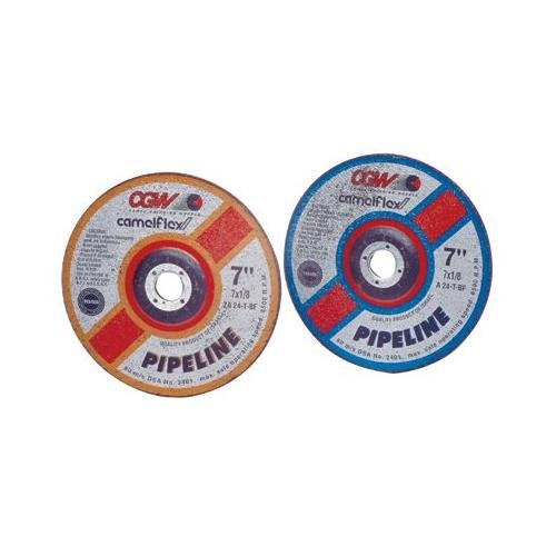 

Depressed Center Wheels-Pipeline, Cutting / Light Grind - 7x1/8x7/8 a24-r-bf pipeline steel t27 dp ct whl