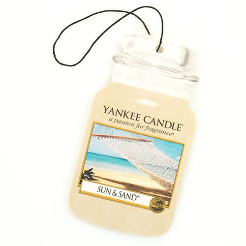 Yankee Candle® Classic Paper Car Jar Hanging Air Freshener Sun & Sand Scent