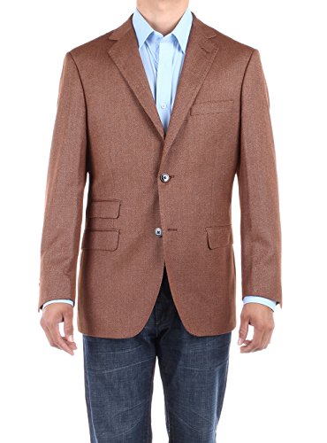 Bianco B Men's Bird's Eye Sharkskin Modern Two Button Blazer Trim Fit Jacket