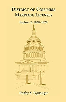 District of Columbia Marriage Licenses, Register 2