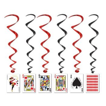

Beistle 57829 5-Pack Playing Card Whirls, 3-Feet 4-Inch