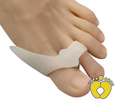 HappyFeet Bunion Relief Sports Bunion Pads Toe Spreaders 2 Pack - For Pain Relief and Proper Toe Alignment - Bunions Treatment Gel Toe Separators, Spacers, Straightener and Spreader (Small)