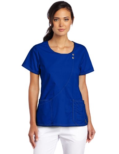 

Dickies Scrubs Women's Gen Flex Junior Fit Contrast Stitch Round Neck Top