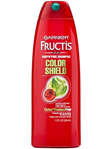 Fructis Garnier Fortifying shampoo Color Shield Acai Berry Antioxidant Grape Seed Oil UVA & UVB Protectant Color Treated Hair 17.3 FL OZ
