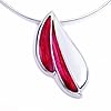 Save 80% on Ortak Silver & Red Enamel Pendant