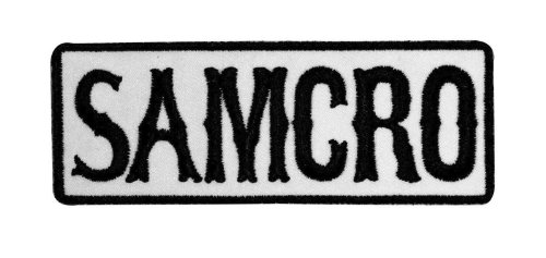 Sons Of Anarchy SOA SAMCRO Biker Embroidered Iron On Applique Patch
