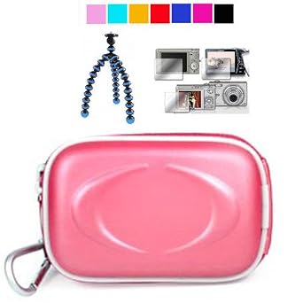 Camcorder Case for Panasonic TA1 Ultrathin HD Pocket Camcorder with Screen Protector and a 6 inch Blue Tripod for Panasonic TA-1