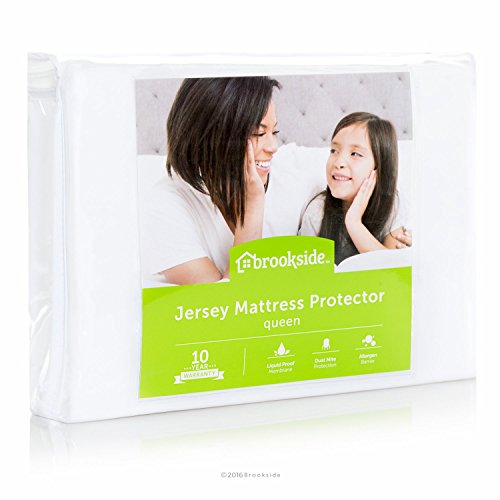 BROOKSIDE Soft Jersey Mattress Protector - Waterproof and Dust Mite Proof - King