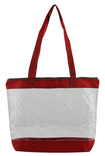 

Clear Shoulder Zipper Tote