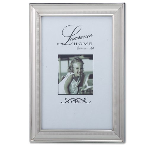 

Lawrence Frames 710346 Tailored Metal Silver Picture Frame, 4 by 6-Inch