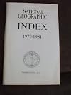 National Geographic Index 1977-1981