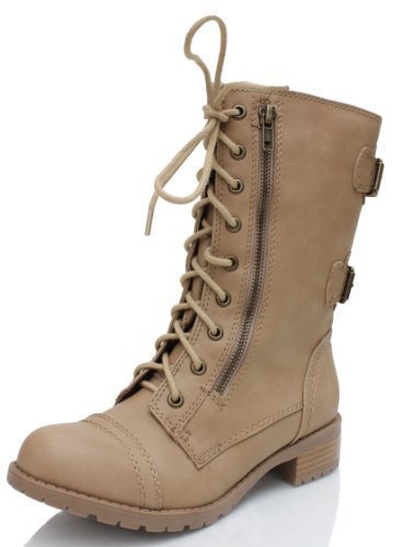 Soda Dome Mid Calf Height Women's Military / Combat Boots