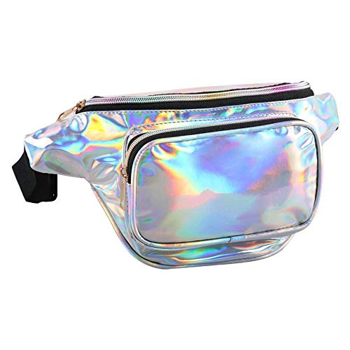 Algopix Similar Product 17 - QLTYPRI Unisex Bum Bag PU Leather Shiny