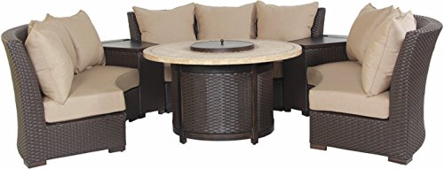 Algopix Similar Product 17 - Bermuda 6-Piece Circular Sofa Set
