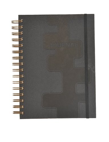 

Grandluxe Woodgrain A5 Journal, 160 Sheets, 5.8 x 8.3-Inches,Black (501181)