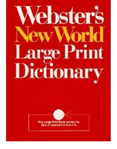 Webster's New World Large Print Dictionary by Merriam-Webster inc.