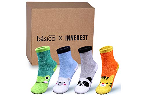 Algopix Similar Product 19 - Basico Kids Winter Fuzzy Socks Cozy