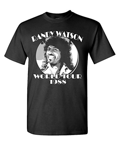 RANDY WATSON WORLD TOUR - retro movie funny - Mens Cotton T-Shirt
