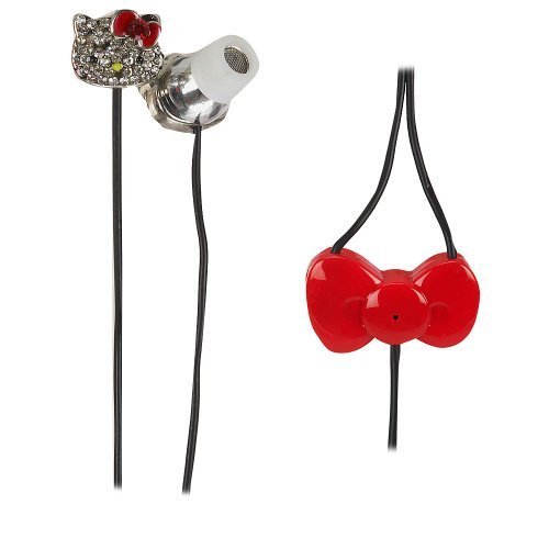 Hello Kitty HKbl1000-MIC-TRU Bling Ear Bud with Mic