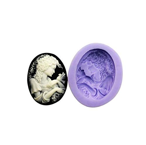 Algopix Similar Product 13 - Girl and Bird Silicone Resin Clay Molds