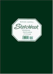 Sketchbook Hunter Green cover 8 1/4 x 11"