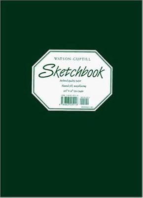 Sketchbook Hunter Green cover 8 1/4 x 11"