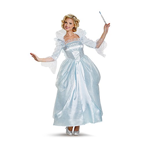 Disguise Women's Fairy Godmother Movie Adult Prestige Costume, White, Medium