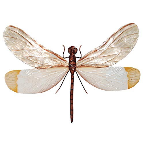 Algopix Similar Product 13 - ESH Dragonfly Wall Decor in White and