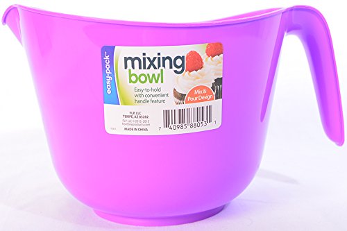 

Easy Pack Mixing Bowl with Handle, Purple, 85-Ounce