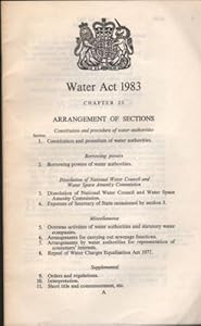 Water Act, 1983: Elizabeth II, 1983. Chapter 23