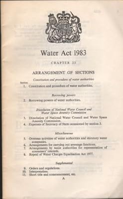 Water Act, 1983: Elizabeth II, 1983. Chapter 23