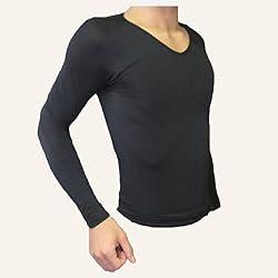 ロングTシャツ スパルタックス 機能性インナー トレーニング 補正下着 スポーツインナーウエア / ダイエット 猫背改善 姿勢矯正 ヒートテック (M, ブラック)