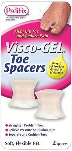 Visco-GEL Stay-Put Toe Spacers Medium Pk/2