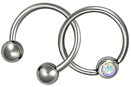 Set of 2 Rings: 16g 3/8