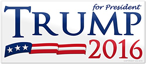 Vipergraphics, Donald Trump Bumper Sticker for President in 2016 (3
