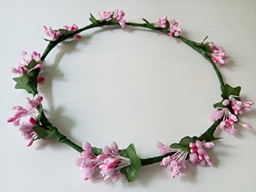 

Simple Handmade DIY Artificial Berry Garland Hippie Bridal Hairband Wedding Flower Girl Halo Headband Floral Circlet Fairy Garland Hippy Hair Accessories