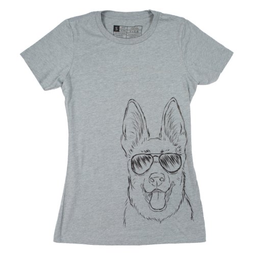 Inkopious Women's German Shepherd with Sunglasses T-Shirt