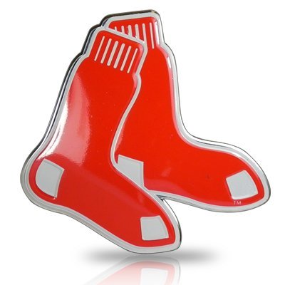 MLB Boston Red Sox Aluminum Color Auto Emblem