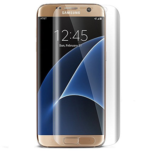 Galaxy S7 Edge Screen Protector, Safodo [Full Coverage] [Anti-Scratch] [Anti-fingerprint] Bubble Free Curved Edge-to-Edge Screen Protector Film [Ultra High Definition Invisible] - HD Clear
