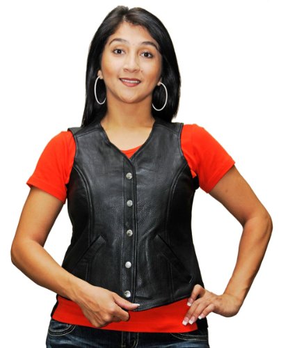 

Ladies Five Snap Plain Side Vest