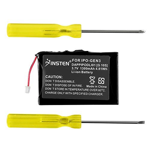 Insten 1100mAh Battery for 15 GB/20 GB/30 GB/40 GB iPod 3G