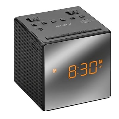 Sony ICF-C1TB.CED Radio réveil FM/AM écran LED 115mW horloge digitale Noir