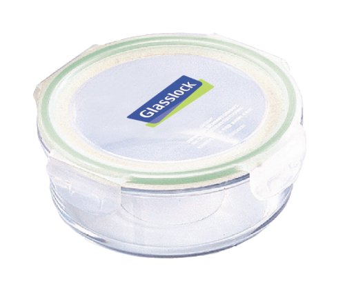 Kinetic Glasslock Series 24-Ounce Round Glass Food Storage Container With Locking Lid 01315
